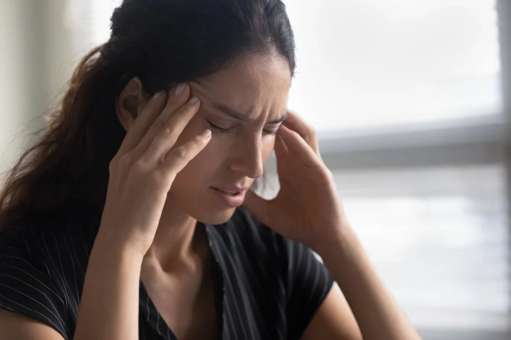 A woman goes through prescription drug withdrawal.